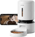  Smart PETLIBRO automatic pet feeder with built‑in camera and smartphone live view showing a cat eating from the feeder.