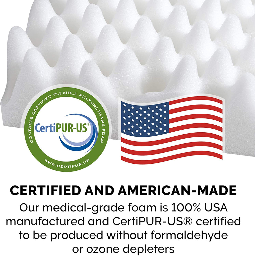 orthopedic dog bed certified and American made with USA quality badge