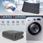 machine washable reusable dog pee pad folded mat illustration showing easy cleaning durable waterproof multilayer design