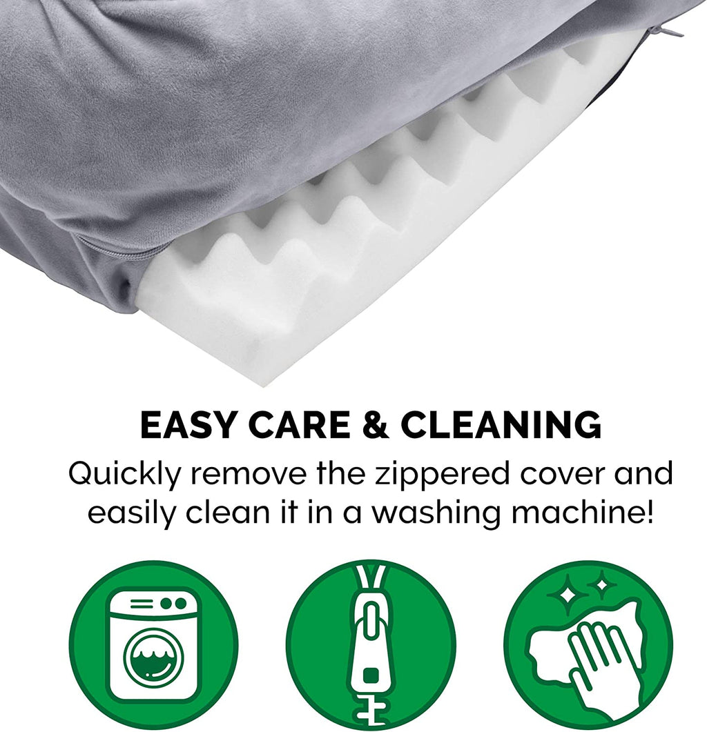 orthopedic dog bed with removable washable cover easy care cleaning instructions