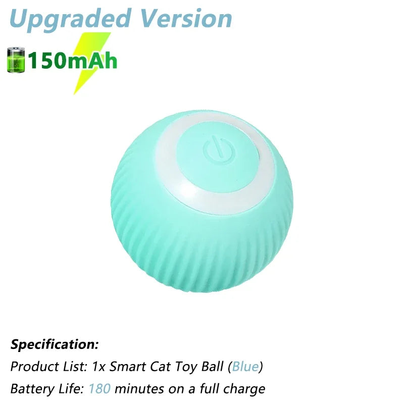 upgraded smart cat toy ball with enhanced motion sensor durable abs material and automatic rolling action