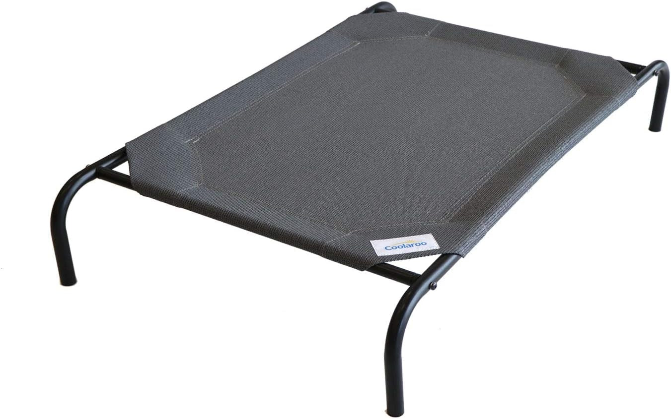 breathable high density mesh fabric close up on elevated pet bed for airflow and cooling
