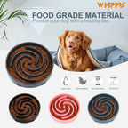 non slip slow feeder dog bowl made of non toxic materials easy to clean durable design