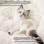 cat resting in fluffy donut bed calming design improves sleep and reduces stress